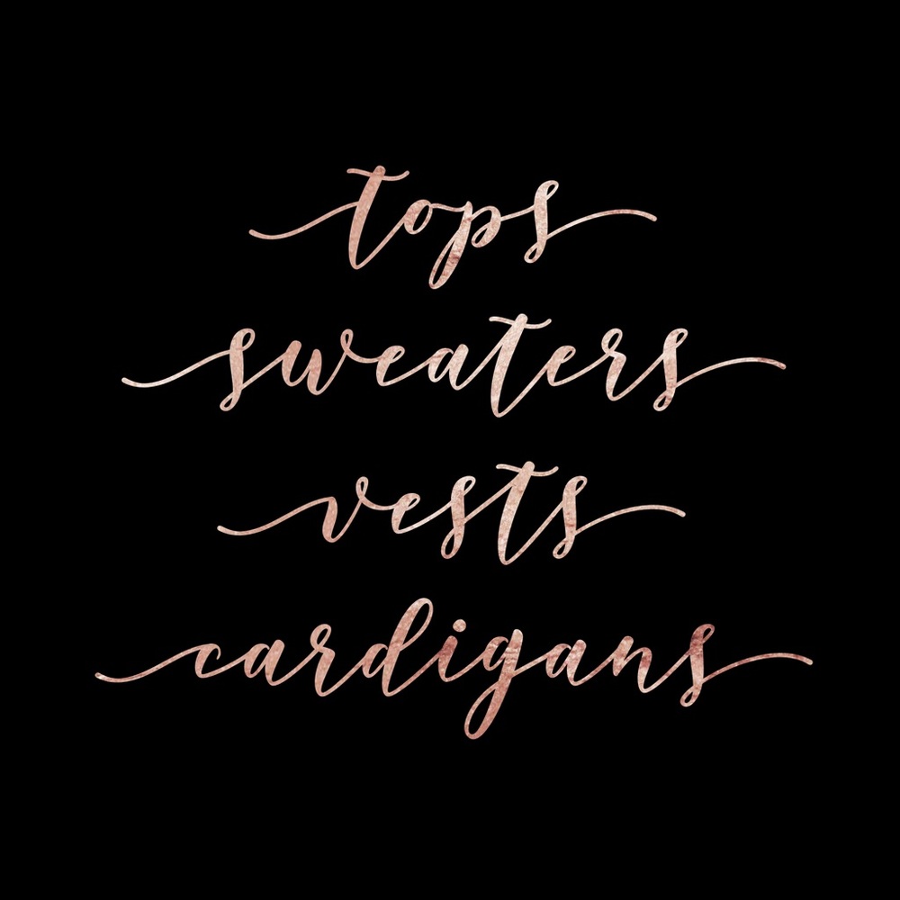 *tops*sweaters*vests*cardigans